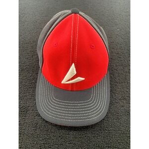 Richardson Flexfit Cap‎ Red Gray Logo Baseball Hat SM MD Adjustable